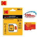 Scheda Micro SD KODAK Scheda Memoria Flash da 64 GB 128 GB 32 GB 256 GB 512 GB C10 TF SDXC U3 V30 Scheda di archiviazione 4K Microsd con adattatore per PC