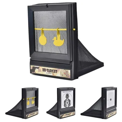 AirSoft Targets for Shooting, Recycling BB & Pellet with Trap Net Catcher,Paper Sheets , Stand Training Diamond Grade 24BD