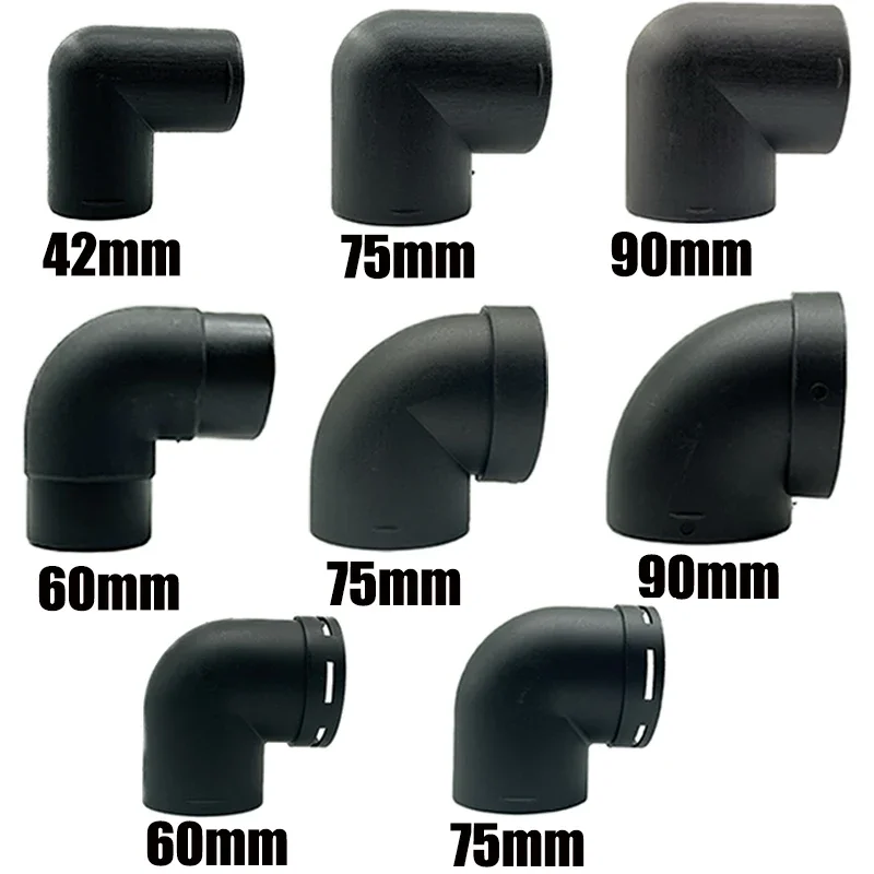 42mm 60mm 75mm 90mm L-förmige Luftkanal Rohr Winkel Outlet Connector Joiner Für Webasto Eberspaecher Auto Diesel Standheizung Image