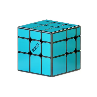 QiYi Bemalter Porzellanspiegel 3x3 Magnetischer Zauberwürfel Puzzle Geschwindigkeit Zauberwürfel Spielzeug Für Kinder Geburtstag Weihnachtsgeschenke Image