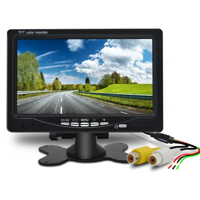 7 Zoll Bildschirm HD LCD 12 V/24 V Auto Rückansicht Monitor Für Fahrzeug Lkw Van Lkw Rv CCTV Camper TV Backup Kamera Hause Einrichtungsgegenstände