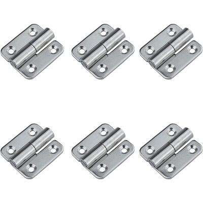 Memkey - 6 Stück 3,7 cm abnehmbare Scharniere – abnehmbare Türscharniere – Edelstahl 304 – Image