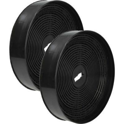 vhbw 2x Aktivkohlefilter kompatibel mit Oranier Lito 90 S, Lito 75 S, Meba 60 S, Lito 90 W, Meba 60