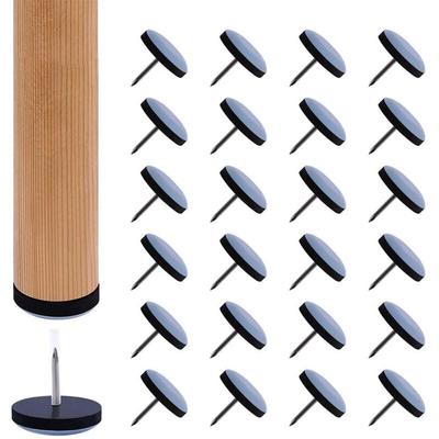 Petites Ecrevisses - 50 Stück Möbelgleiter Teflon Ø25mm für Tischen Sofa Stuhlgleiter mit Nägeln Image