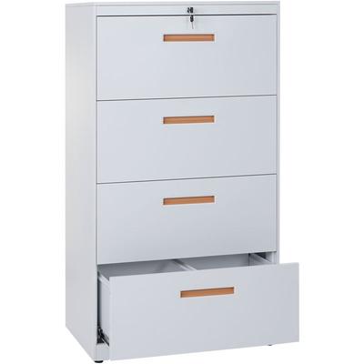 Hängeregisterschrank HHG-042, Aktenschrank Büroschrank Stahlschrank, A4 abschließbar 132x76x46cm Image