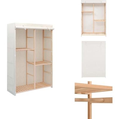 Vidaxl - Kleiderschrank mit 3 Ebenen 110 x 40 x 170 cm - Kleiderschrank - Garderobe Image