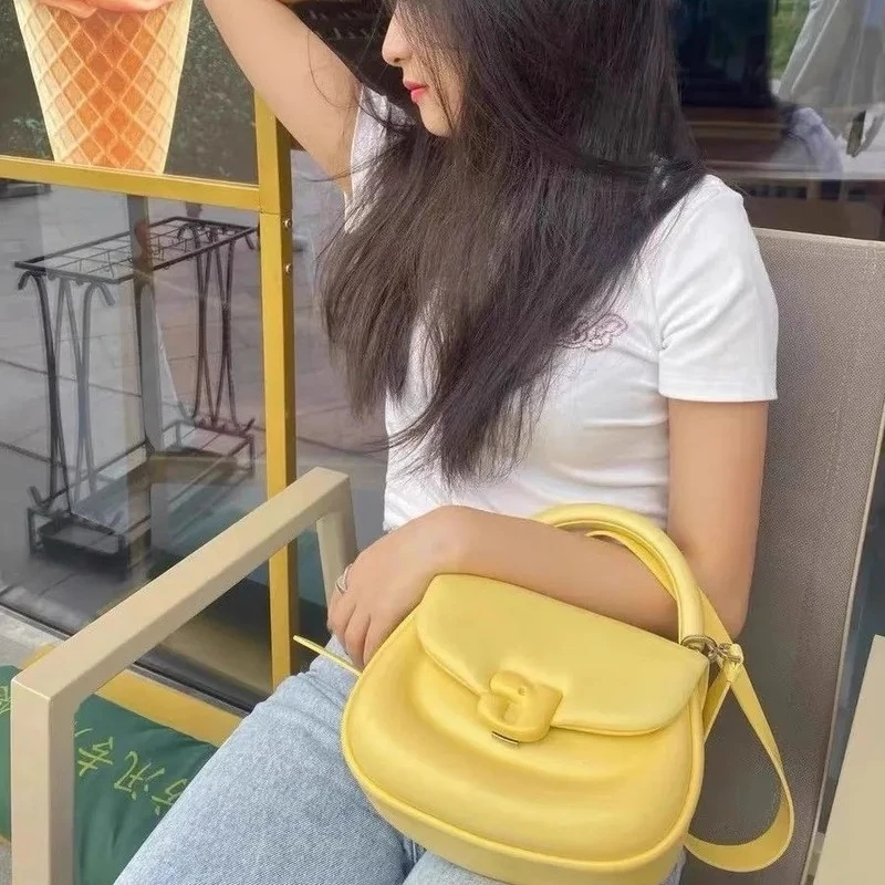 New Ladies Cute Steamed Stuffed Bun Shoulder Bag Piggy Saddle Bag Solid Color Girl Messenger Bag Dopamine Handbag Girl Gift