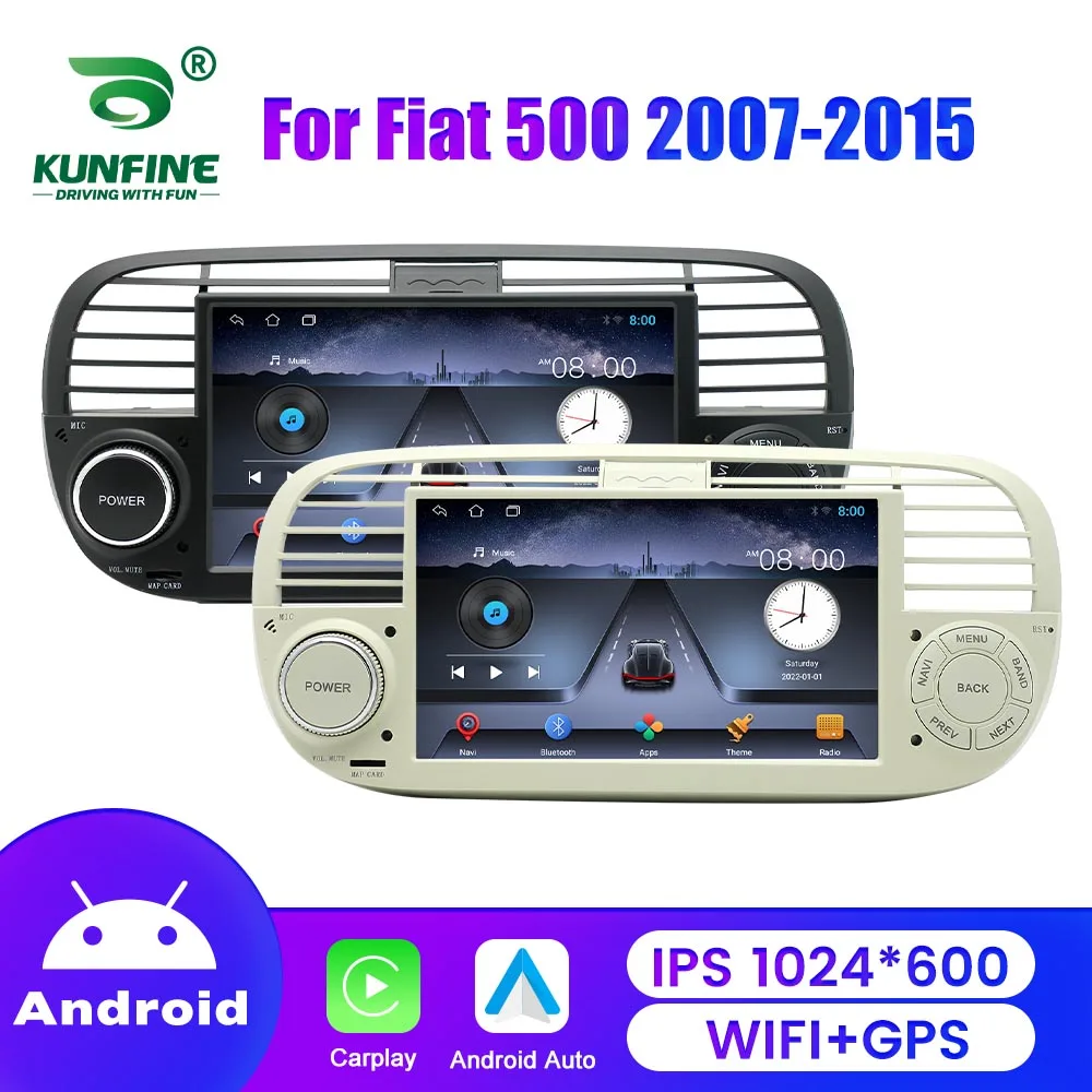7 zoll Android 13 Auto Radio Für FIAT 500 Abarth 2007-2015 Android auto Multimedia Video Player GPS Navigation kopf Einheit Carplay Image