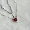 Collier de Couple en forme de cœur et d