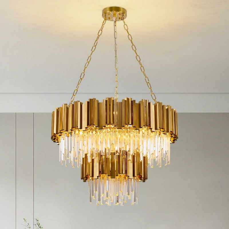 Nordic Luxus Wohnzimmer Kristall Kronleuchter Moderne Minimalistischen Restaurant Schlafzimmer LED Anhänger Lampen Innen Dekorative Beleuchtung