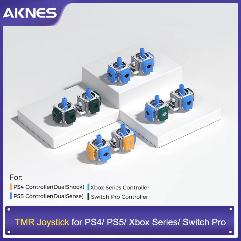 AKENS HALLPI TMR Elektromagnetischer Joystick für Switch Pro PS5 PS4 Xbox Series Controller Low Power Design für Reparaturersatz Image