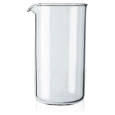 Aougo - Ersatzbecher für Kaffeepresse, Glas – transparent (Fassungsvermögen: drei Tassen, 0,35 l,