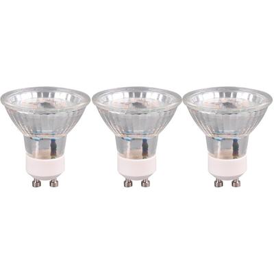 GU10 led Stiftsockel 3er set, 5 Watt, 400 Lumen, 3000K Warmweiß Stufen Dimmer