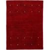 Wollteppich CARPETFINE "Gabbeh Uni, auch als Läufer und Rund erhältlich", rot, B:120cm H:15mm L:170cm, Wolle, Teppiche, reine Wolle, handgewebt, Gabbeh Loom Tiermotiv, große Farbauswahl