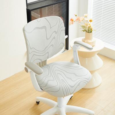 Office Chair Cover Thicken Solid Office Computer Spandex Split Seat Cover Universal Office Anti-dust Armchair Cover