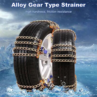 1pc Snow Chain Anti-Skid Tire Snow Chains Emergency Traction Car Snow Tyre Chains for Vehicle Off-Road SUV Safe Tire Wheel Chain