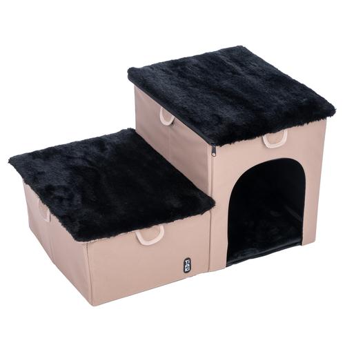 TIAKI Faltbare Haustiertreppe, 2 Stufen 62x39x35,5cm Hund