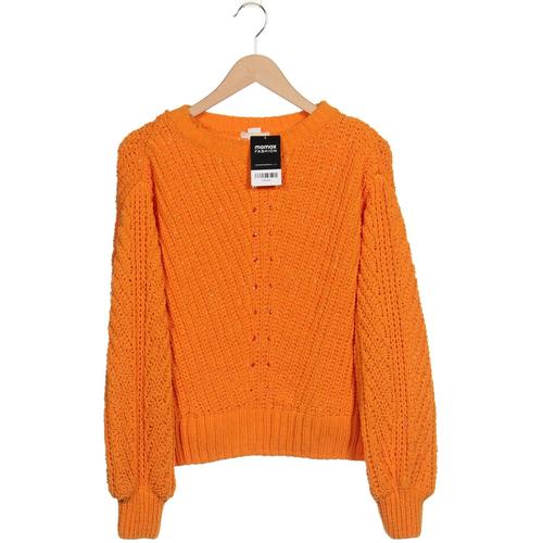 H&M Damen Pullover, Gr. 38, orange, Synthetik