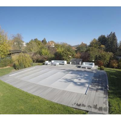 Pool-Abdeckplane KWAD "FLEX für Pools der Größe 8,0 x 4,0 m", grau, B:850cm L:450cm, Polyvinylchlorid (PVC), Planen, in verschiedenen Farben Image