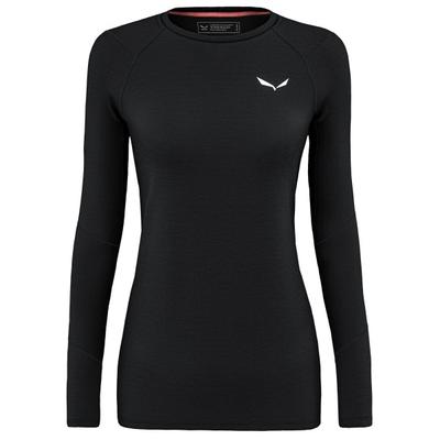 Salewa - Women's Cristallo Warm AMR L/S Tee - Merinounterwäsche Gr 36 schwarz