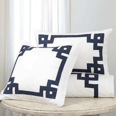 Sk Greek Key Duvet Cover - Indigo 2, Full/Queen - Ballard Designs