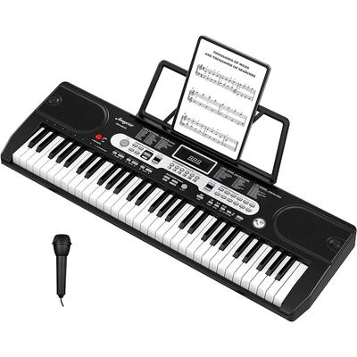 61-Key Electric Keyboard Piano Set for Beginners and Kids with Microphone, Headphones, and Carrying Bag,Kids Gift !