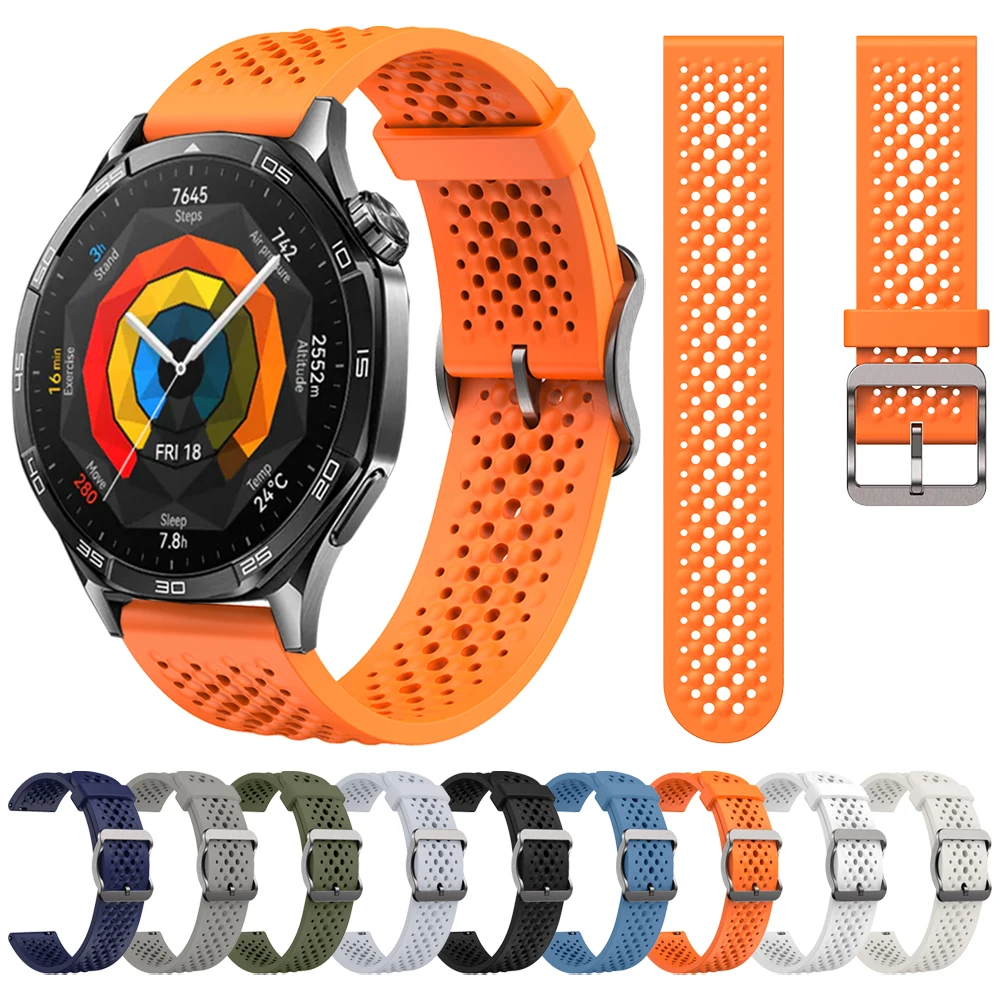 22mm Sport Silikon armband für Huawei Uhr GT 5 4 3 2 46mm Armband für Huawei Uhr 4 3 Pro Armband Armband Zubehör Image