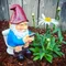 Ornements miniatures de nains de jardin, nain de jardin, figurine d'Auckland, artisanat, décoration de cour en résine intensifiée