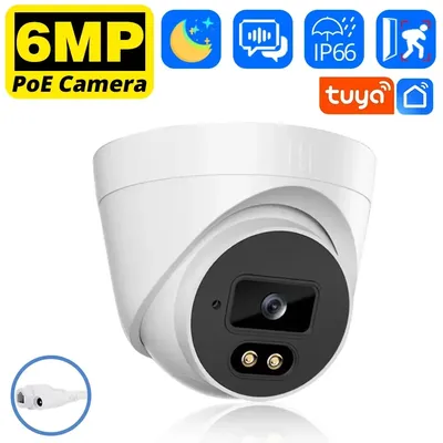 6mp poe Kamera 6mp Outdoor Smart HD Video überwachung CCTV-Kameras h.265 Home Security IP Dome-Kamera Bewegungs erkennung Tuya App