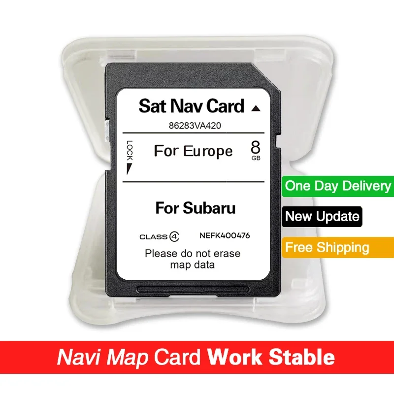 Speicherkarte für Subaru BRZ Forester Impreza Auto 2023 Navigation SD Karte 8 GB GPS Karte Version Karte Navi 86283VA420 Sat Nav