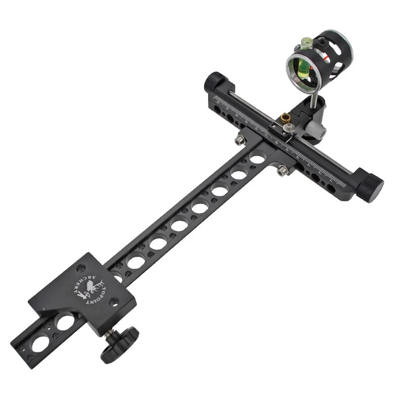 TP8510 Bogenschießen Bogen Einzelne Nadel Anblick 4-weg Feinabstimmung Für Compound Bogen Schießen Wettbewerbs Zubehör Image