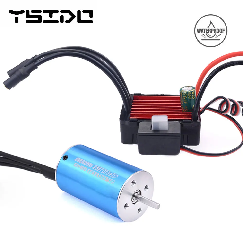 Wasserdichter bürstenloser Combo-Motor 2430 2435 2440 2445 mit 25 A 35 A Regler für HBX XLH Wltoys Remo Hobby 1/16 1/18 Lexus RC Drift Car