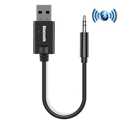 USB Bluetooth 5.0 Audio Receiver Car Kit 3,5 MM AUX Jack Auto Stereo Musik Dongle Wireless Adapter für Auto Lautsprecher TV Verstärker
