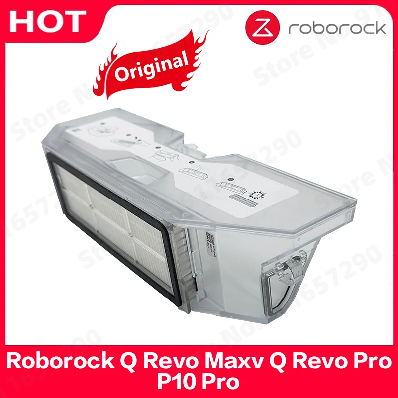 Original Roborock Q Revo Maxv Q Revo Pro P10 Pro Staubbox Ersatzteile Staubsauger Mülleimer Box mit Filterzubehör Image