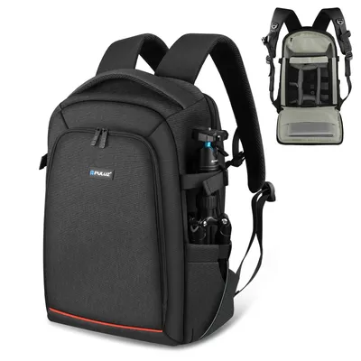 PULUZ Outdoor Dual Shoulders Backpack Handheld PTZ Stabilizer Camera Bag with Rain Cover for Digital Camera DJI Ronin-SC/Ronin-S
