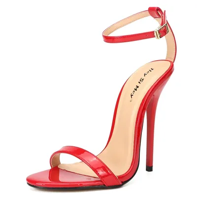 Hey Si Mey Sexy Women's Sandals 2025 Luxury Summer Shoes Ankle Strap Black White High Heels Stripper Shoes Unisex Large Size 11