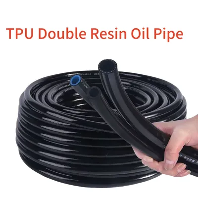 1/3 Meter TPU Resin Oil Pipeline Diesel Hose 6/8/10/12/16mm High Temperature Pressure