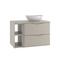 Mobile bagno con lavabo effetto legno cachemire 80cm