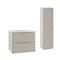 Set di mobili da bagno con lavabo effetto legno cachemire 60cm