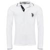 U.S. Polo Assn. Langarm Poloshirt in Weiß