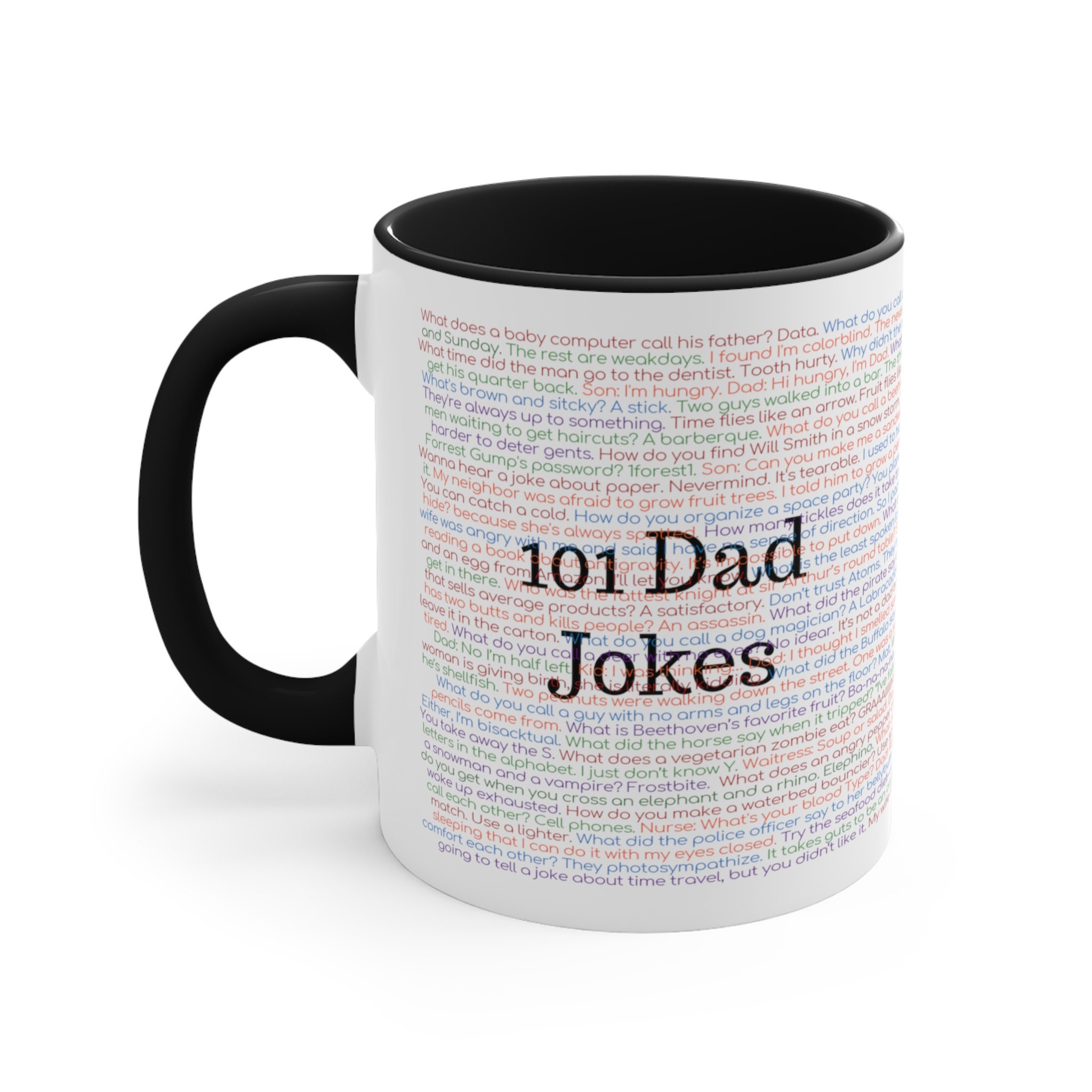 Tazza con barzellette per papà, 101 barzellette per papà, regalo per la festa del papà, regalo umoristico per papà, regalo di Natale per papà, tazza d