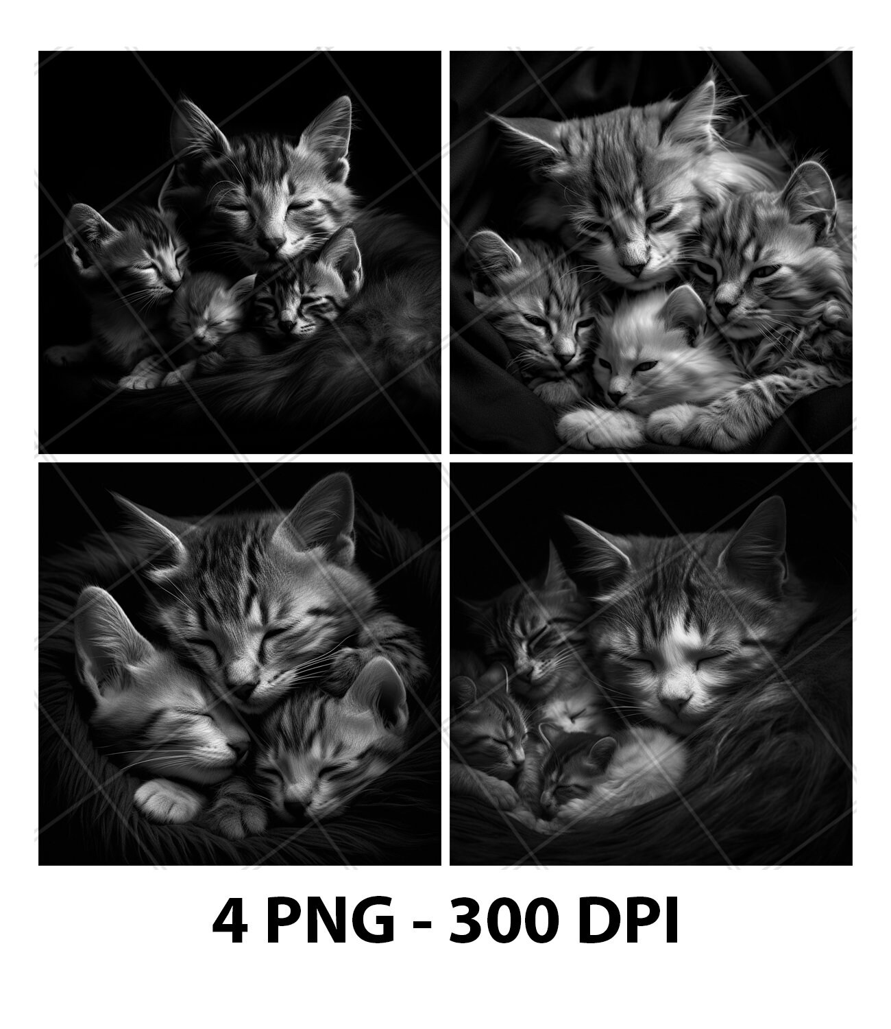 Gatti addormentati file PNG inciso al laser gatti file laser gatti file ardesia gatti incisione gatti file legno gatti file incisione gatti file 3D ga