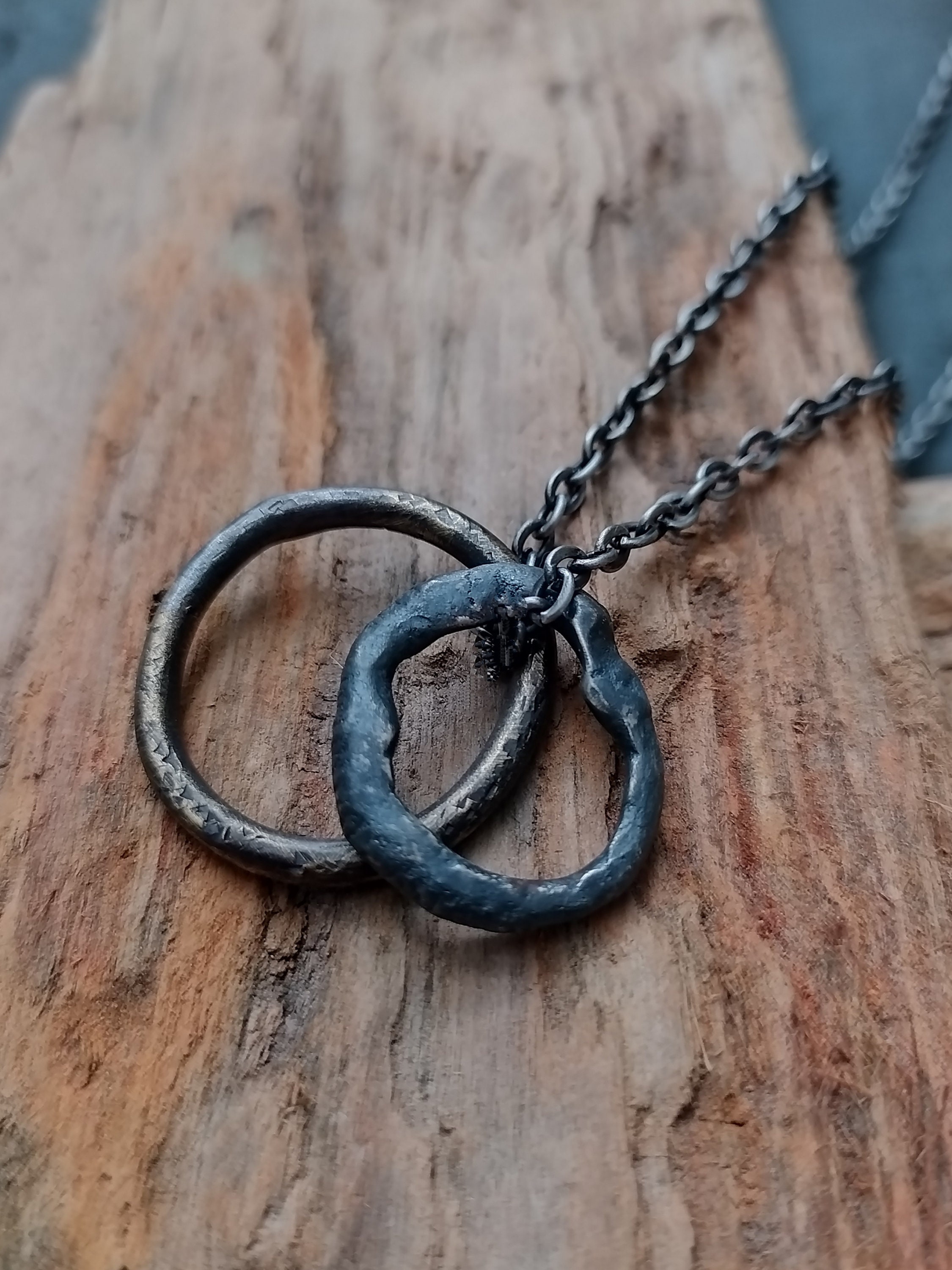 Collana da uomo con cerchio Collana da uomo Ciondolo in argento da uomo Ciondolo da uomo Ciondolo da uomo in argento Sterling 925