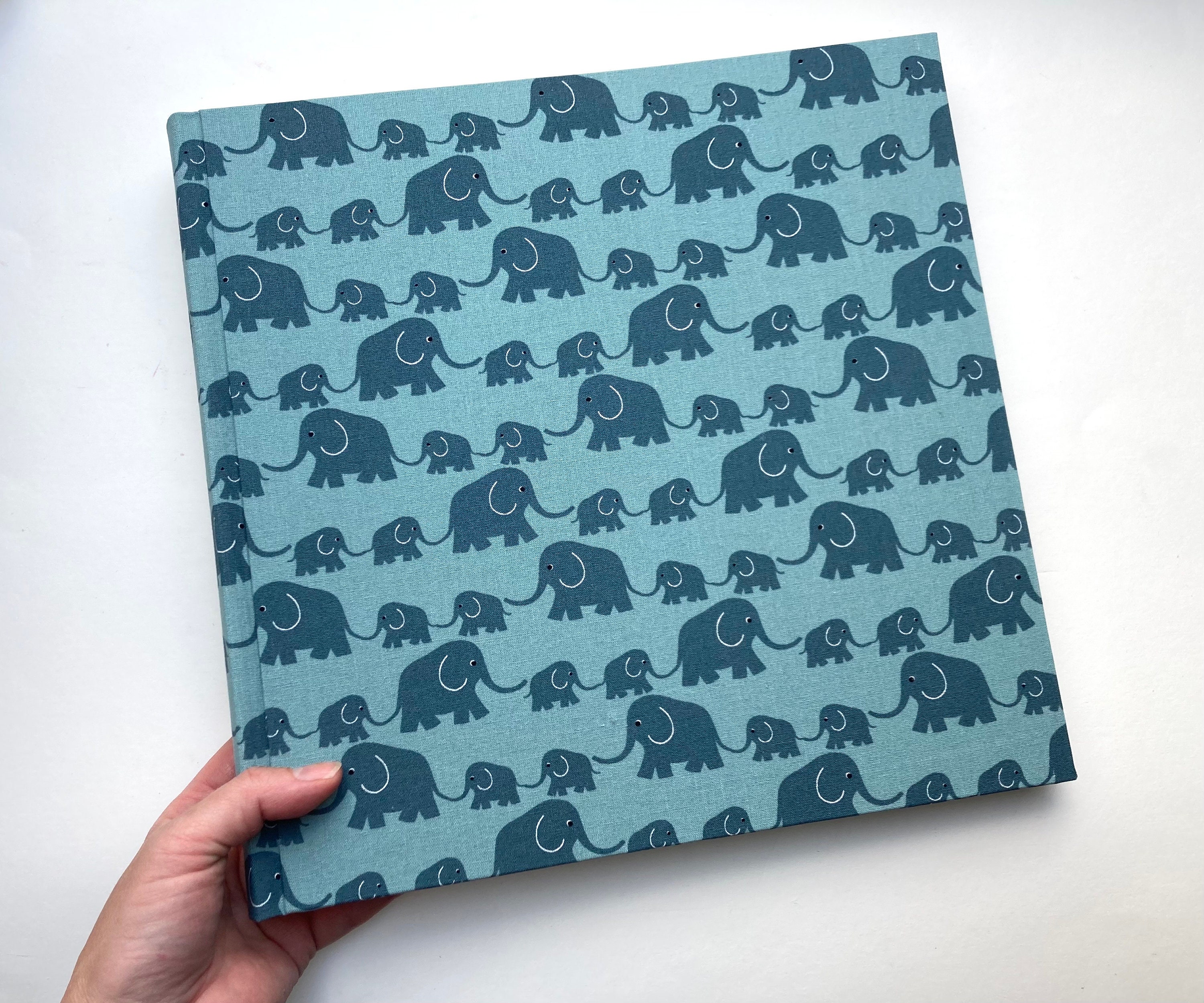 Album fotografico per bambini Album per bambini elefante Elefanti Album per neonati Album Album in tessuto Album per bambini Album dei ricordi Regalo