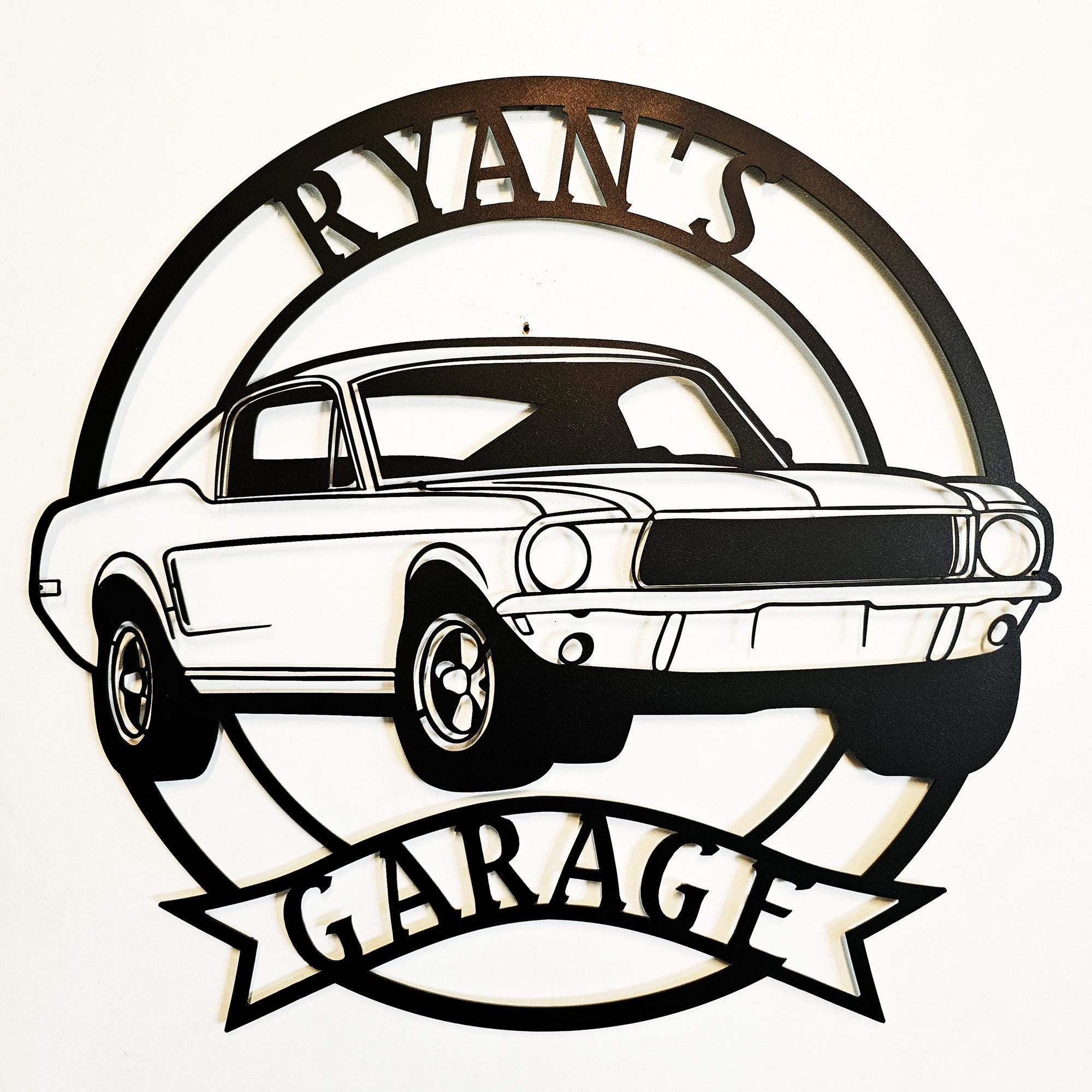 Cartello per garage Ford Mustang del 1968, garage Mustang, Mustang Shelby, decorazioni Mustang, accessori Mustang, Mustang del '68, regali Mustang