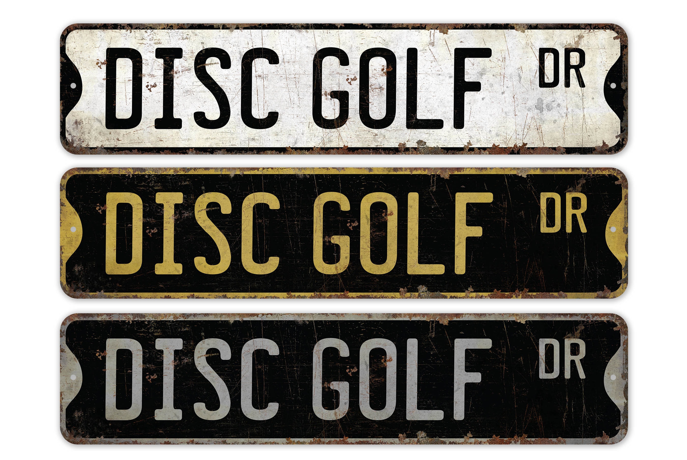 Disc Golf - Cartello Disc Golf - Gioco Disc Golf - Decorazioni Disc Golf - Disc Golf personalizzato - Cartello sportivo - Cartello in metallo rustico
