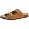 Pantolette LICO "Pantolette Alvaro", Gr. 38, braun, Leder, Schuhe