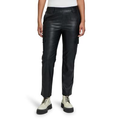 Schlupfhose CARTOON "Cartoon Schlupfhose mit aufgesetzten Taschen", Damen, Gr. 44, Normalgrößen, schwarz, Obermaterial: 100% Polyurethan, 100% Viskose., modisch, lässig geschnitten lang, Hosen, Stoff Image