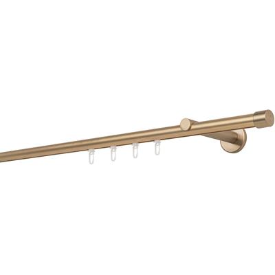 Gardinenstange MYDECO "Kappe function Ø 20mm", grau (messingfarben), L:310cm, Gardinenstangen Image