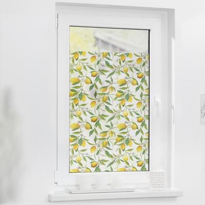 Fensterfolie LICHTBLICK ORIGINAL "Fensterfolie selbstklebend, Sichtschutz, Limone - Gelb Grün", gelb (gelb, grün), B:100cm L:130cm, Polyvinylchlorid (PVC), Fensterfolien Image